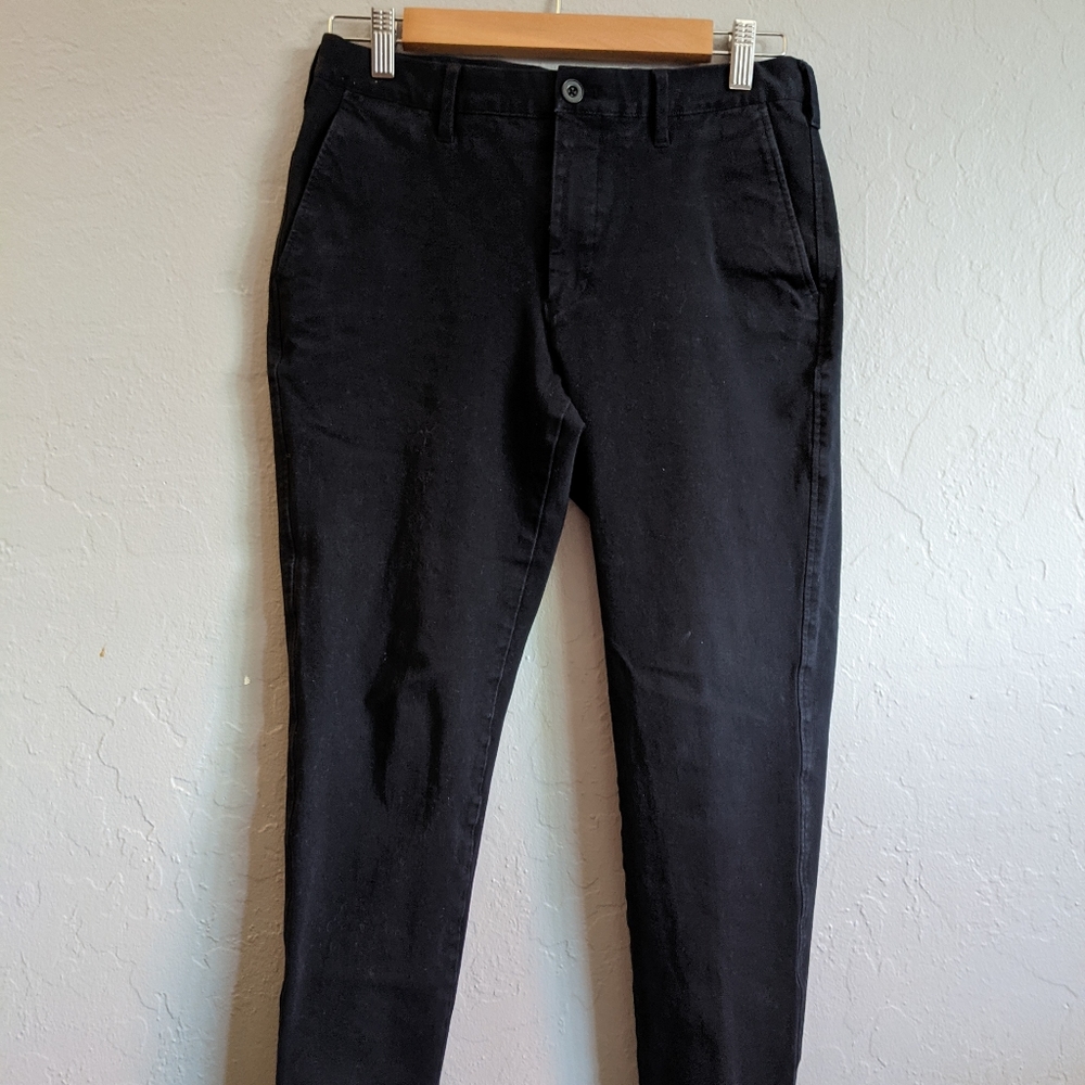 Uniqlo skinny fit pants, black